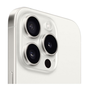 iPhone 15 Pro Blanc — vue 3