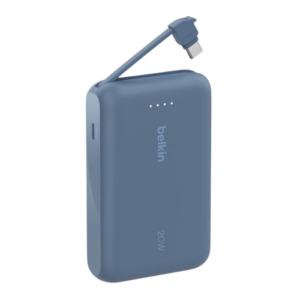 BoostCharge-Power Bank 10K with Integrated Cable- BLEU — vue 2