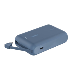 BoostCharge-Power Bank 10K with Integrated Cable- BLEU — vue 3