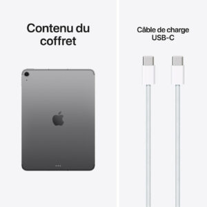 iPad Air M4 11 pouces (2026) Wi-Fi 256 Go Gris Sidéral — vue 2